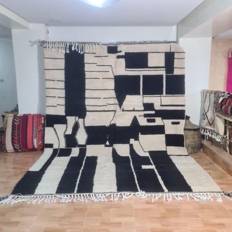 White Riadam Marokkaans handgemaakt tapijt